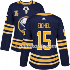 Buffalo Sabres Trikot Jack Eichel 15 Adidas 2017-2018 Marineblau Authentic - Dame